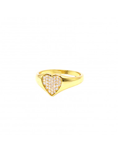 Yellow gold plated white zircon pavé...