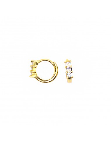 Hoop earrings with yellow gold plated...