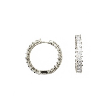 Hoop earrings ø 21.5 with...