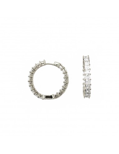 Hoop earrings ø 21.5 with front and...