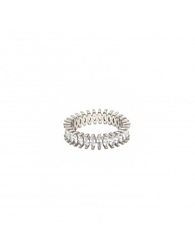 Eternity ring with white zircons...