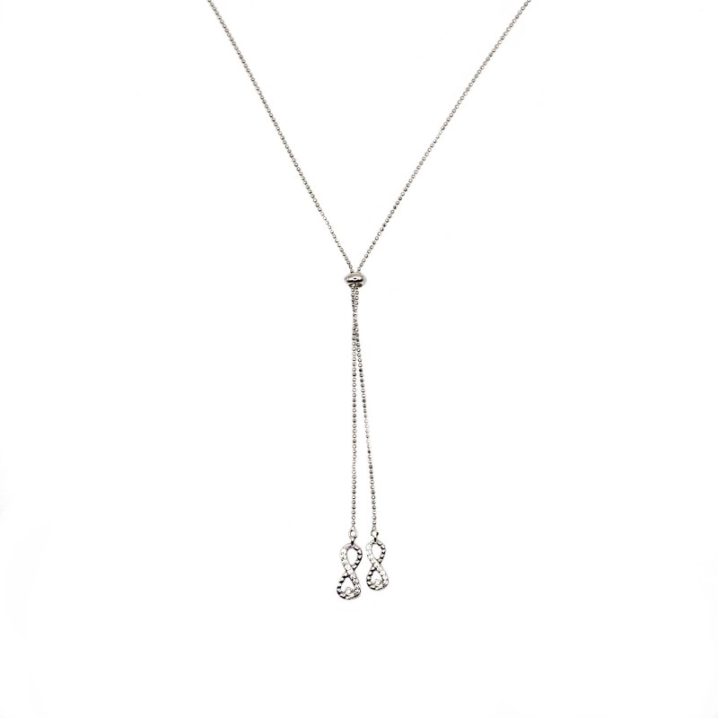 Diamond ball chain link necklace with...