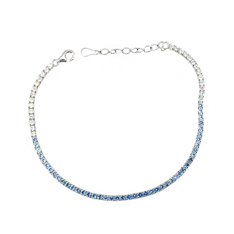 Degradé bracelet in the tone of blue...