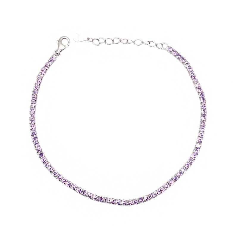 2mm lilac zircon tennis bracelet...