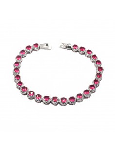 Bracelet with round red...