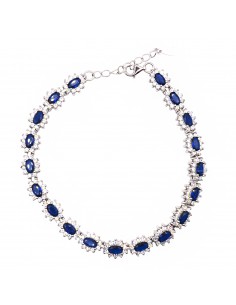 Bracelet with blue oval...