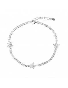 Tennis bracelet with white...