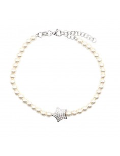 Pearl bracelet with central...