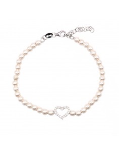 Pearl bracelet with central...