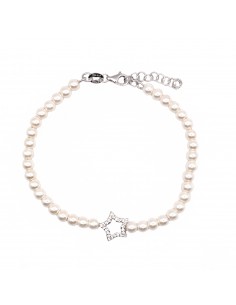 Pearl bracelet with central...