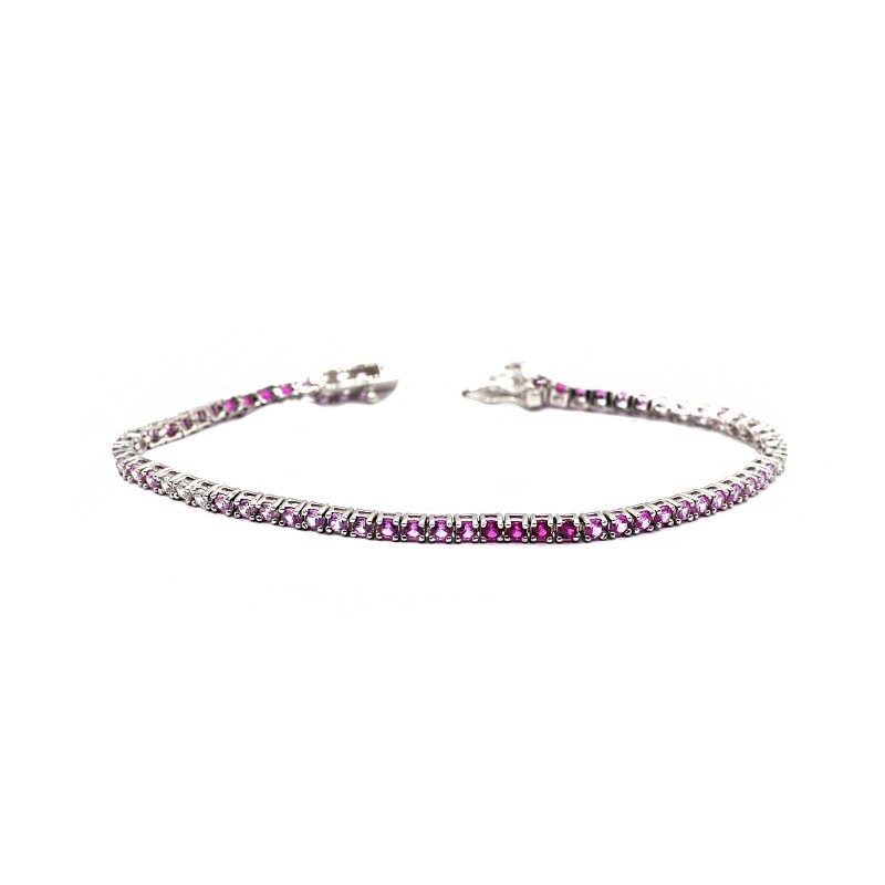 Degradé bracelet in the tone of pink...