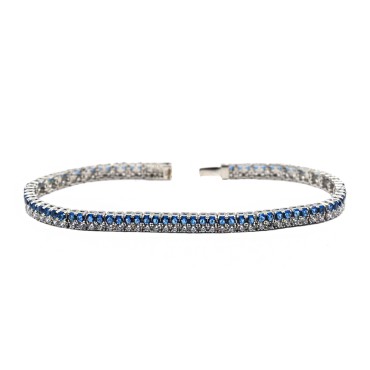 Tennis bracelet with two...