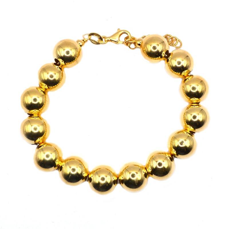 Ball bracelet ø 12 mm yellow gold...