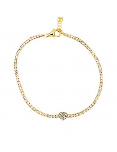 Tennis link bracelet with...