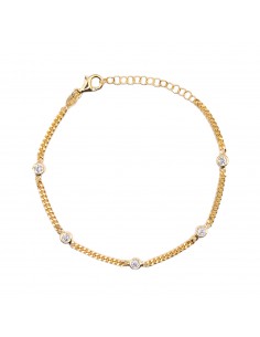 Curb mesh bracelet with...