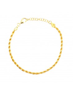 Yellow gold plated rope...