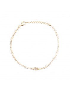 Bracciale tennis bianco con...