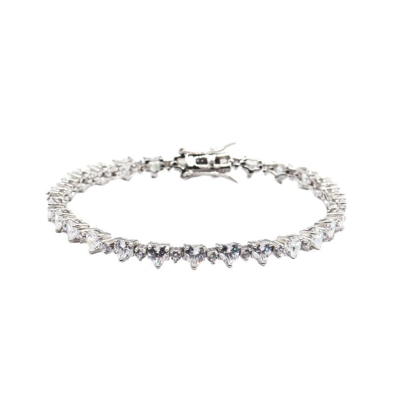 Bracelet of heart cubic zirconia...