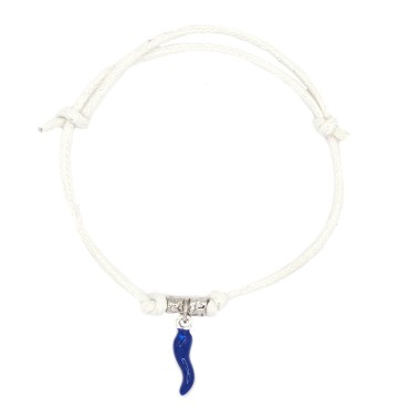 White cord bracelet with...