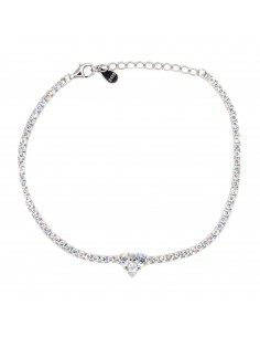 Bracciale tennis bianco con...