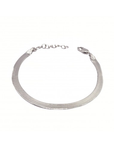 White gold plated flat ear mesh...