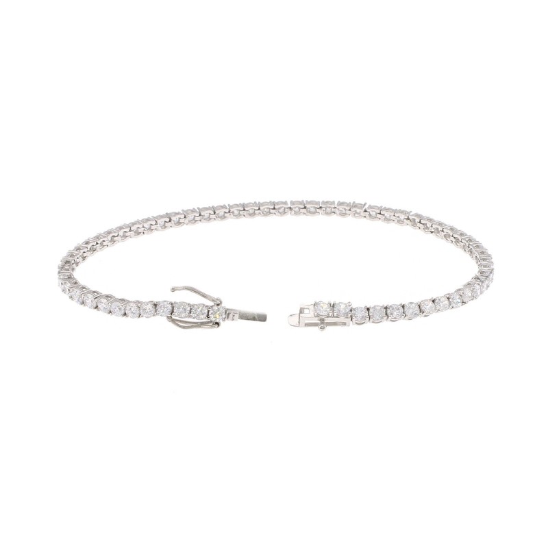 White gold plated tennis bracelet...