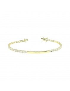 Bracciale tennis placcato...