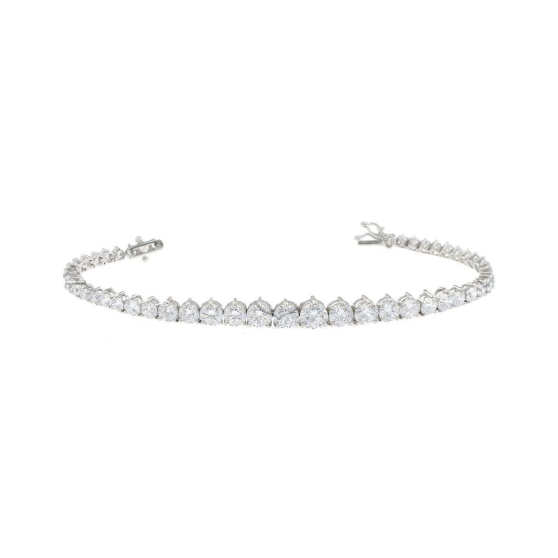 White gold plated tennis bracelet...