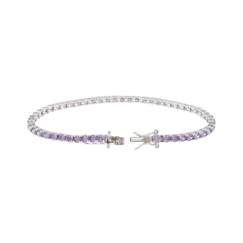 White gold plated tennis bracelet...