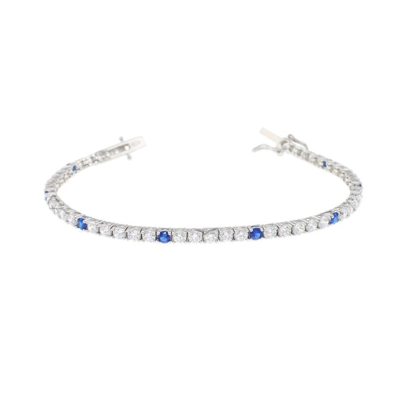 White gold plated tennis bracelet...