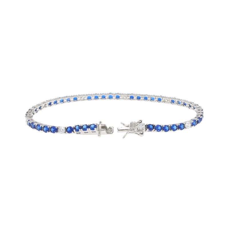 White gold plated tennis bracelet...