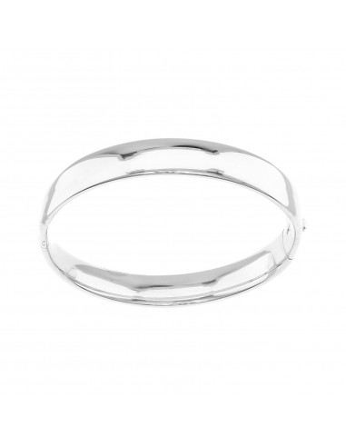 Rigid bracelet with rounded band with...