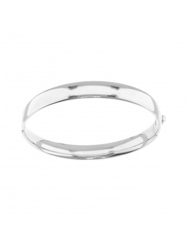 Rigid bracelet with rounded band with...