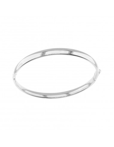 Rigid bracelet with rounded band with...