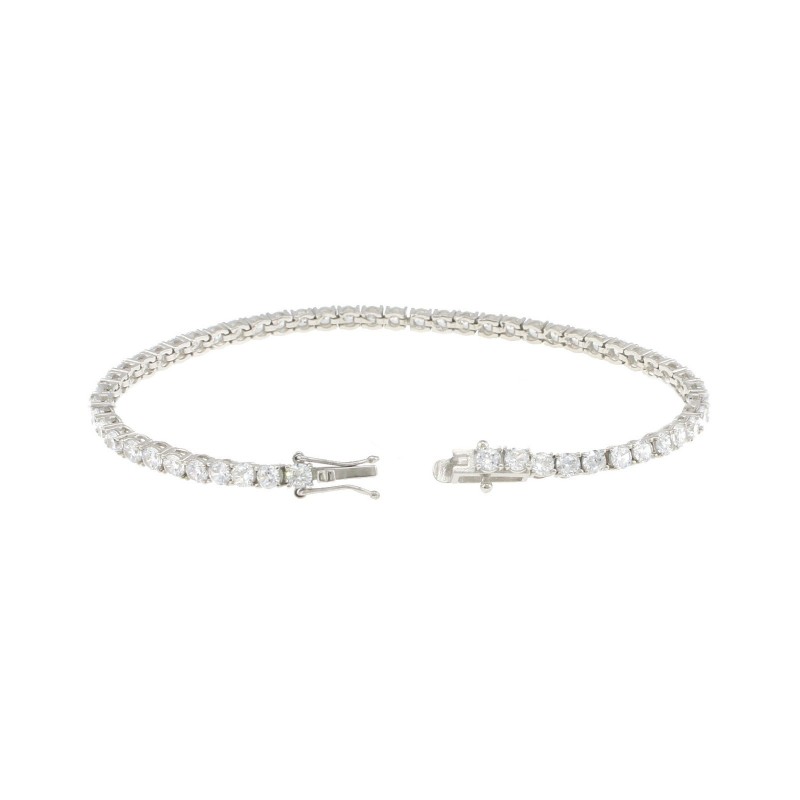 White gold plated tennis bracelet...