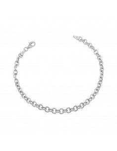 White gold plated rolo link...