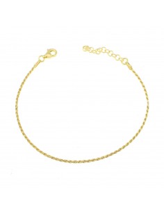 Yellow gold plated rope...