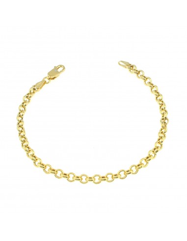 Yellow gold plated 4 mm rolo link...