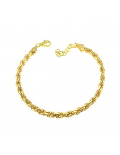 Yellow gold plated rope...