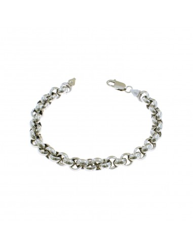 White gold plated rolo link bracelet...