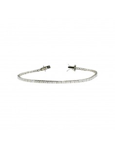 Tennis bracelet with white...