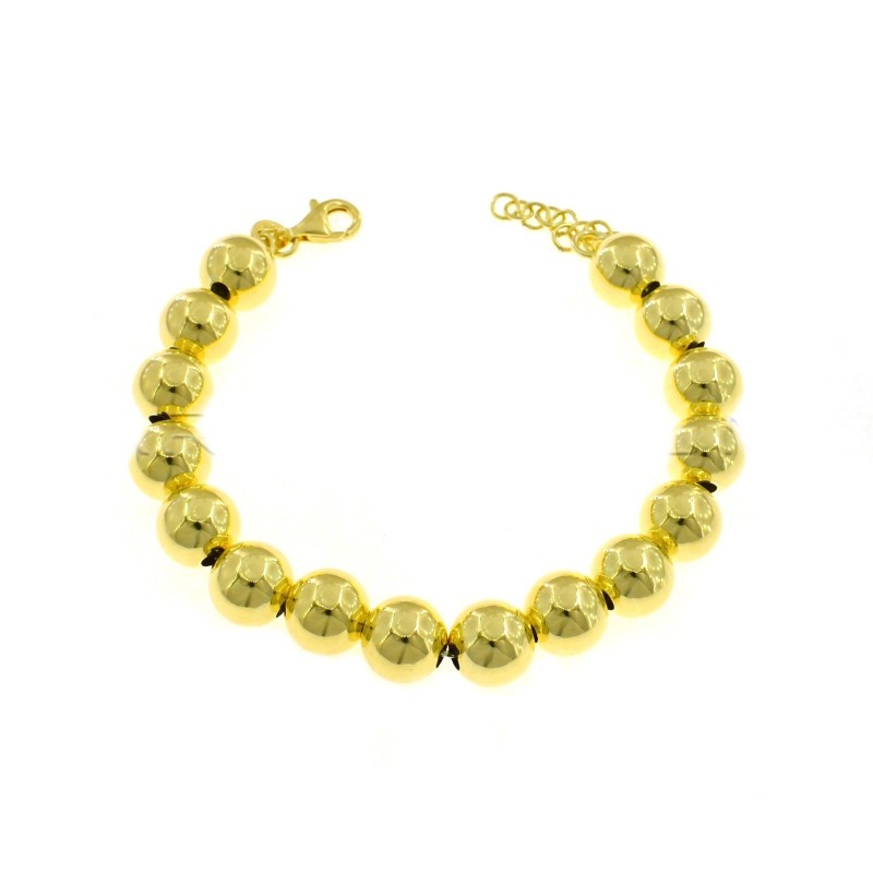 Smooth ball bracelet 10 mm yellow...