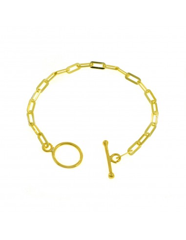 Biscuit mesh bracelet with yellow...