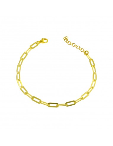 Yellow gold plated biscuit link...