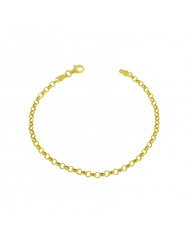 Yellow gold plated ø 3 mm rolò mesh...