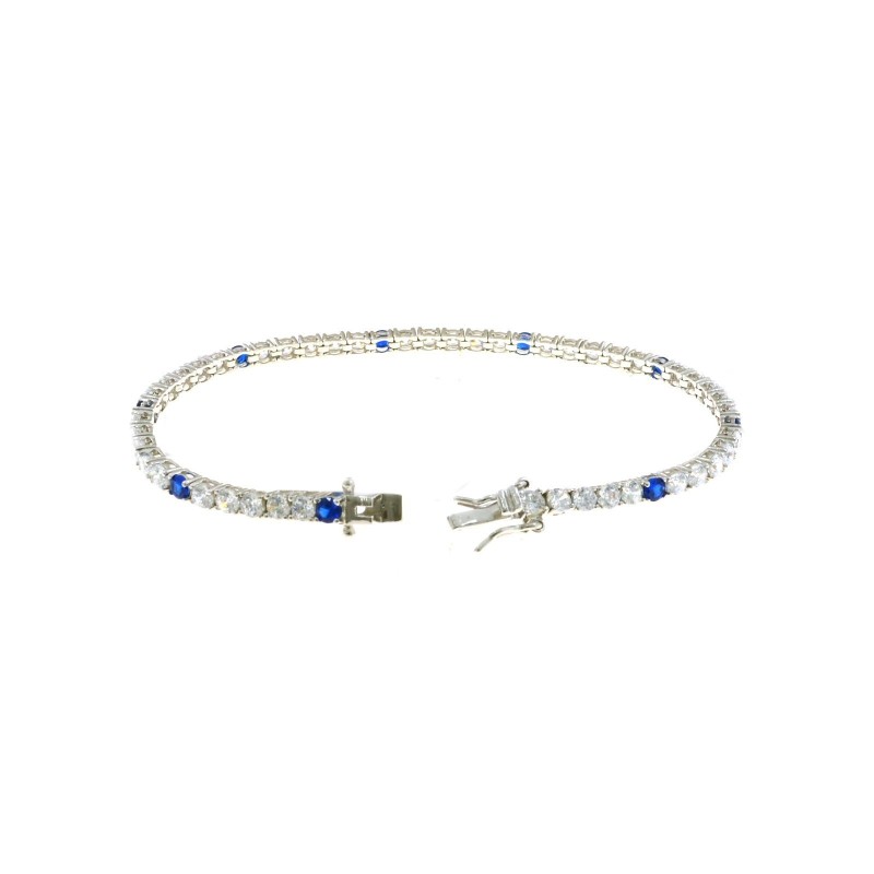 White gold plated tennis bracelet...