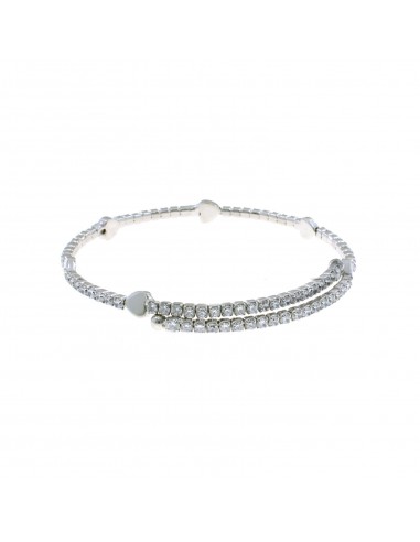 Rigid elastic bracelet with white...