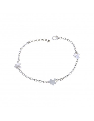 Forced mesh bracelet with white gold...