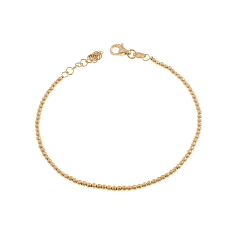 2 mm ball bracelet rose gold plated...