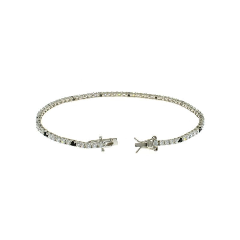 White gold plated tennis bracelet...